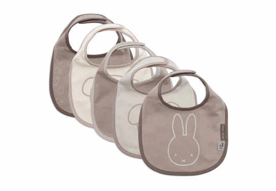 Jollein Lätzchen Jersey wasserdicht 5er Pack Miffy and Friends