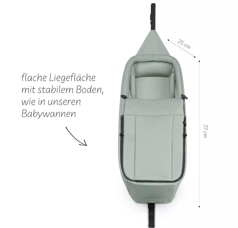 ABC Design Neugeboreneneinsatz für Fahrradanhänger Tour olive