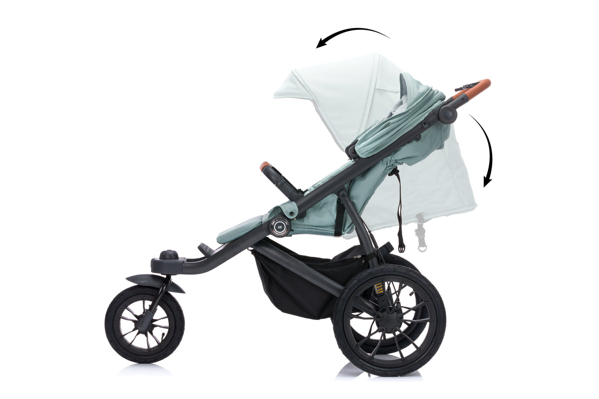 Fillikid Jogger Run mit Wanne salbei melange