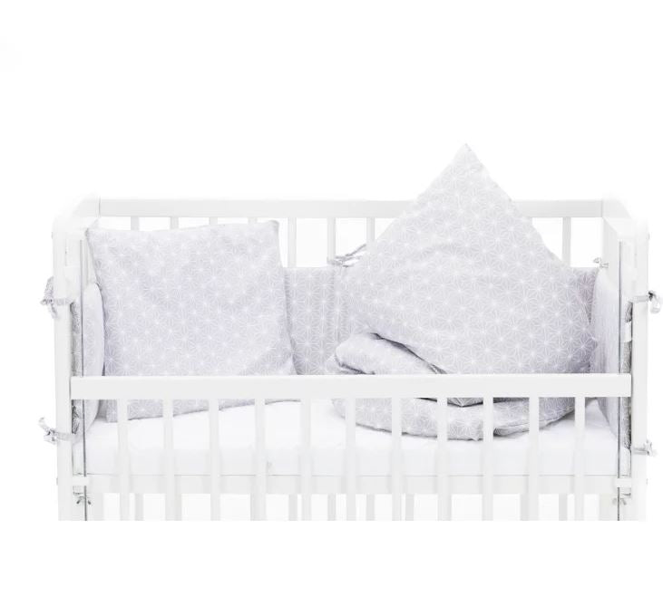 Fillikid Beistellbett 40x90 cm Cocon weiss inkl. Bettwäsche-Set Cube mint - nur solange Vorrat