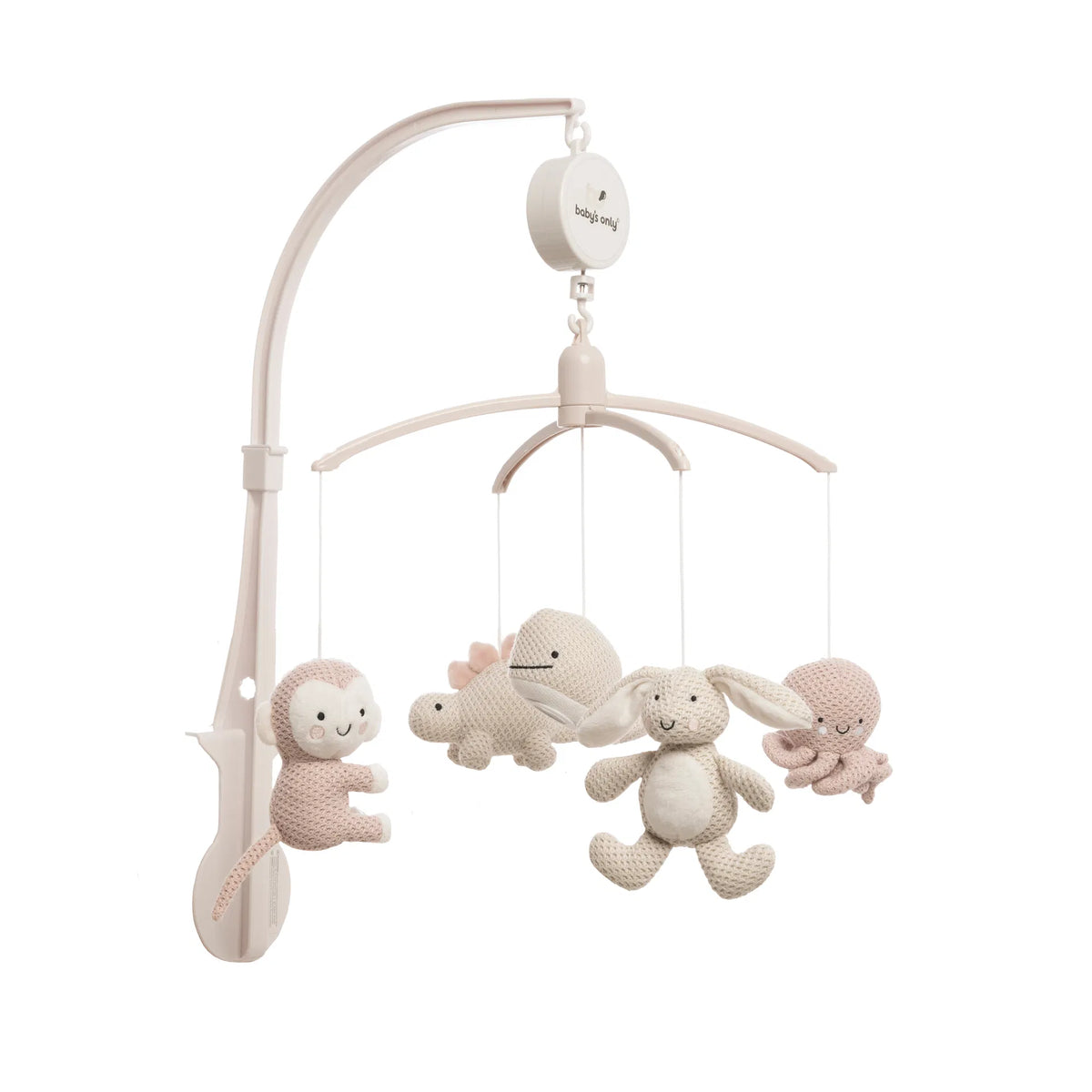 Baby&#39;s Only Musik Mobile Tierchen Altrosa/beige