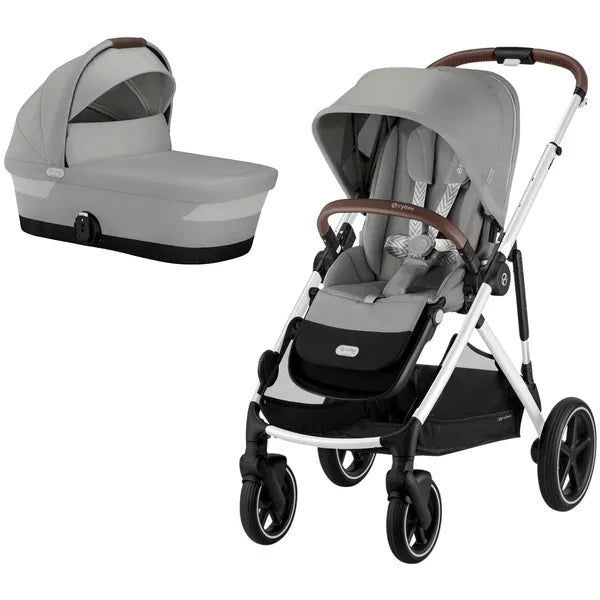 Cybex Gazelle S taupe mit Tragewanne Stone Grey