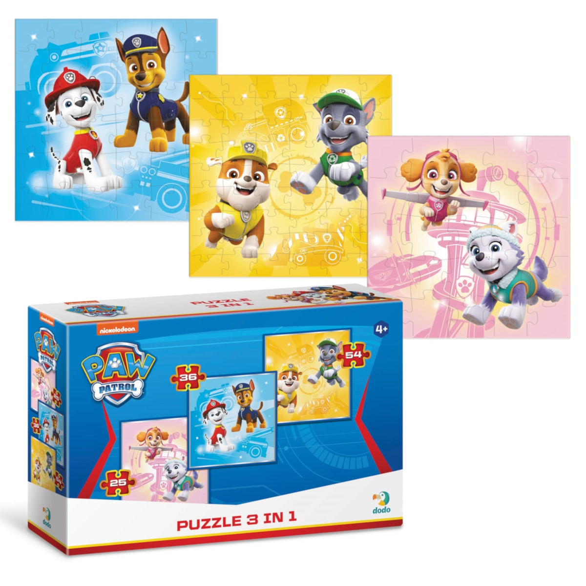 Dodo Puzzle 3in1 Paw Patrol