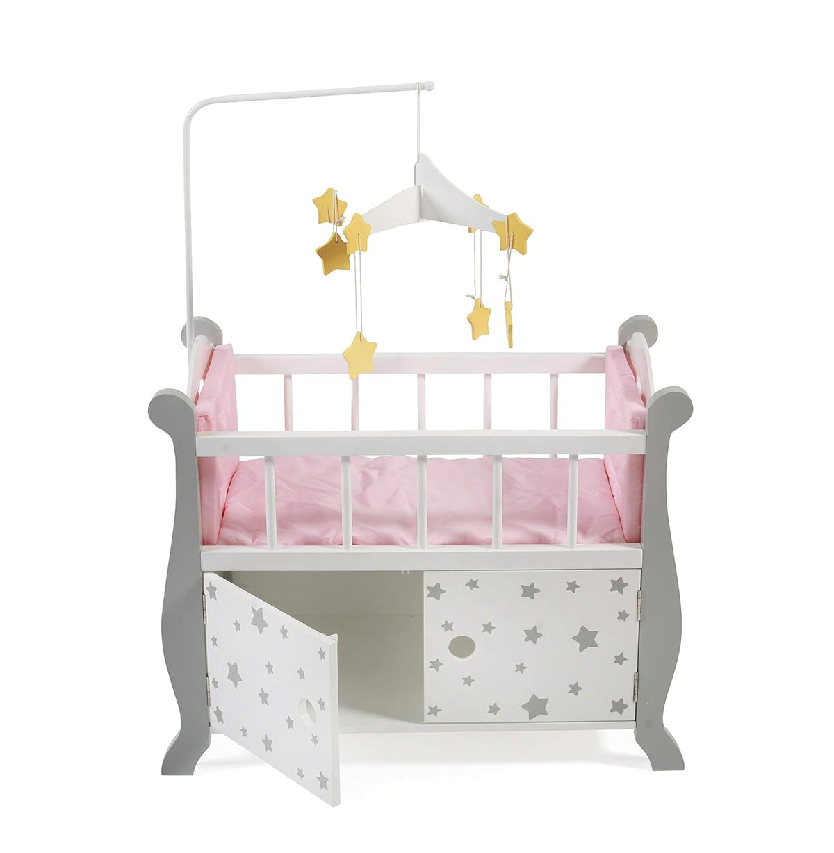 Bayer Chic 2000 Puppenbett mit Mobile Stars grey