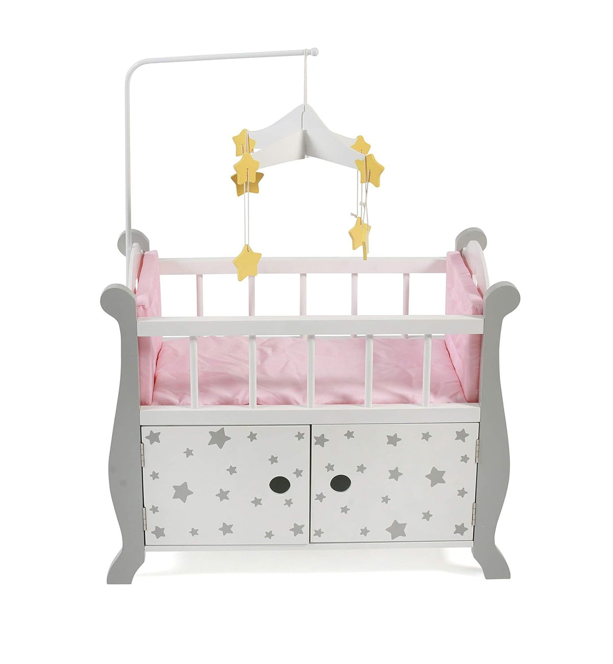 Bayer Chic 2000 Puppenbett mit Mobile Stars grey