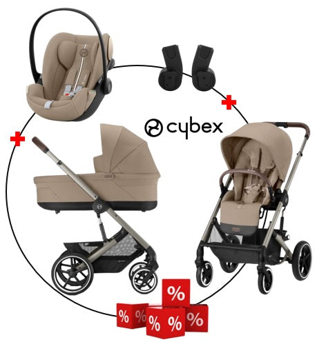 Cybex Balios S Lux Kombikinderwagen Trio Almond Beige *SALE*