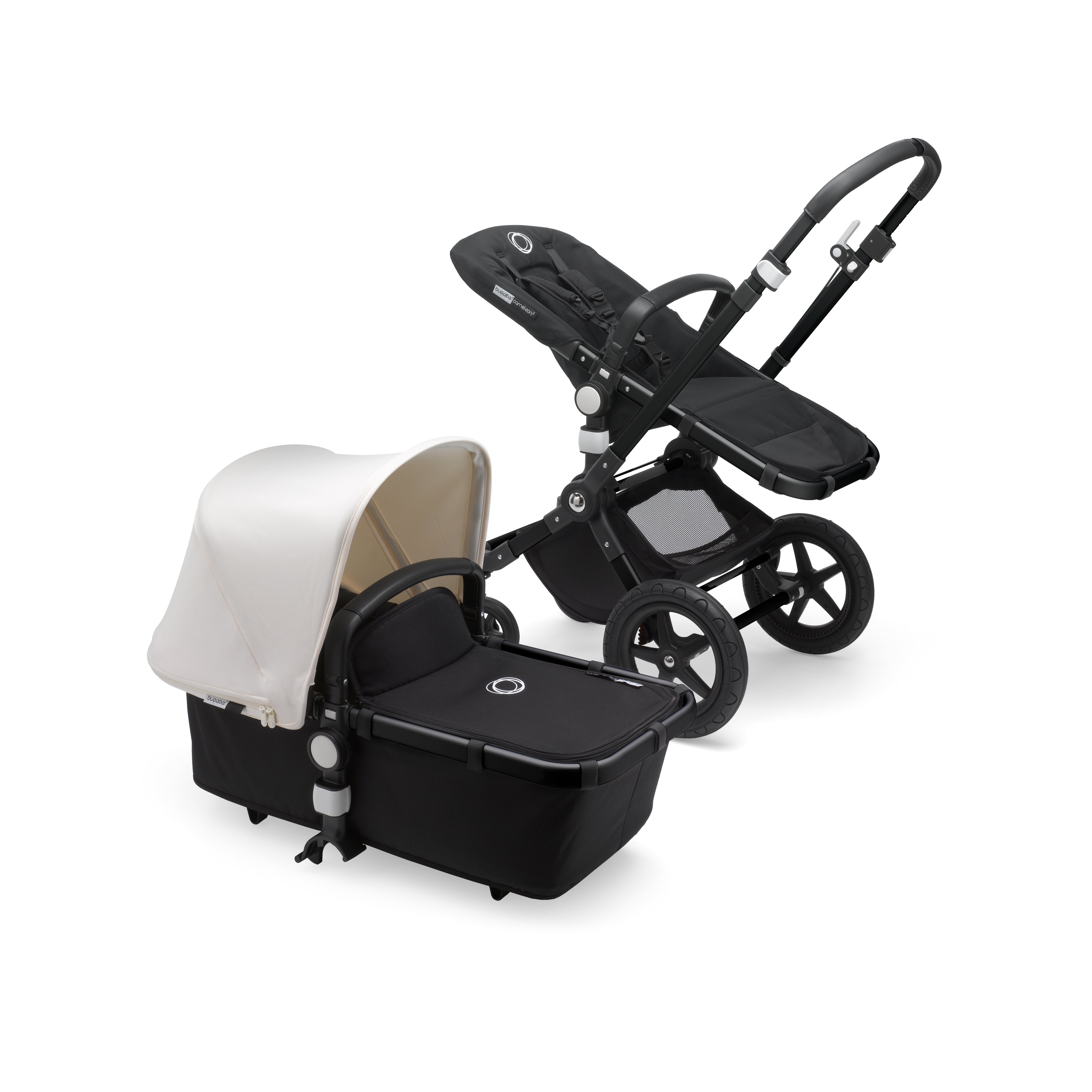 Bugaboo Cameleon3 plus Kombi Kinderwagen Black black fresh white Margaretha s Bebe Kinderparadies AG