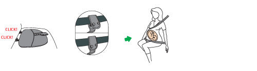 BeSafe Pregnant iZi FIX - Schwangerengurt mit Isofix